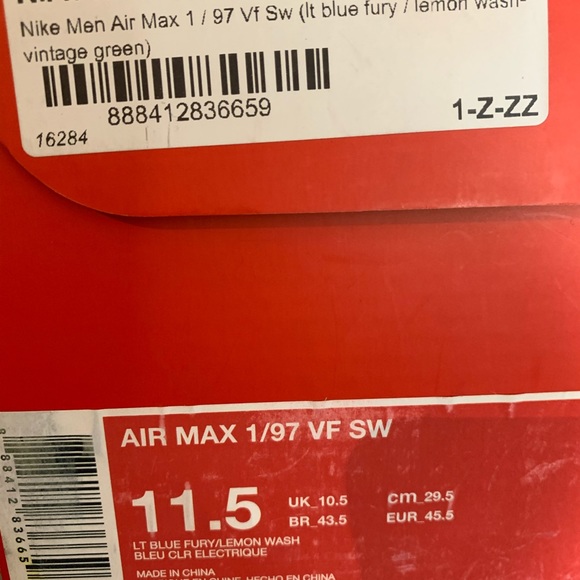 Sean Wotherspoon Air Max 1/97 - Picture 6 of 6